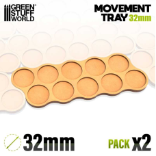 Лотки GSW Movement Trays 32mm skirmish x10 SLIM-FIT