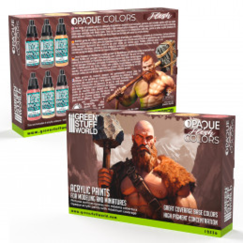 Набор акриловых красок GSW Opaque Colors FLESH (6 шт.)