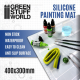 Силиконовый коврик для рисования Green Stuff World Tapete de Silicona de pintura 400×300 мм