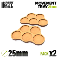Лотки GSW Movement Trays 25mm skirmish x5 SLIM-FIT