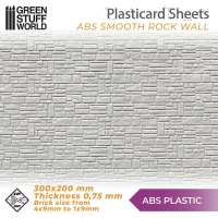 Текстурированный лист GSW Plancha Plasticard — ABS Smooth Rock Wall