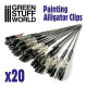 Зажим GSW Painting alligator Clips — упаковка по 20 шт.