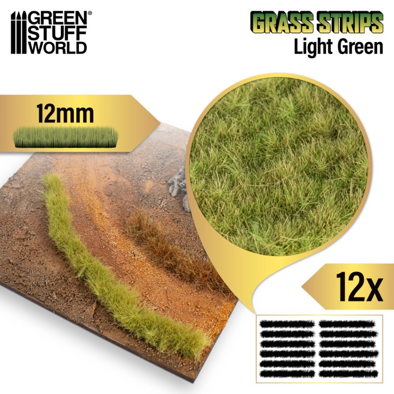 Трава Tufts 12 mm - Light Green