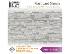Текстурированный лист GSW Plancha Plasticard — ABS Smooth Rock Wall