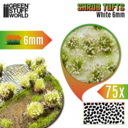 Кущики для моделювання GSW White Green Shrub