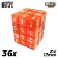 Гральні кубики Green Stuff World D6 Color ORANGE (36 шт)