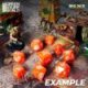 Гральні кубики Green Stuff World D6 Color ORANGE (36 шт)
