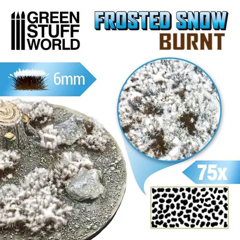 Tufts 6mm - FROSTED SNOW BURNT (Кущі штучної трави для моделювання)