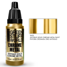 Chrome Metal Paint - ANTIQUE GOLD COLOR 17ml Фарба Green Stuff World