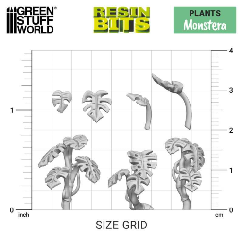 3D-фигурки GSW Printed — растения MONSTERA