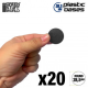 База для мініатюр GSW чорна кругла 28.5mm 20шт