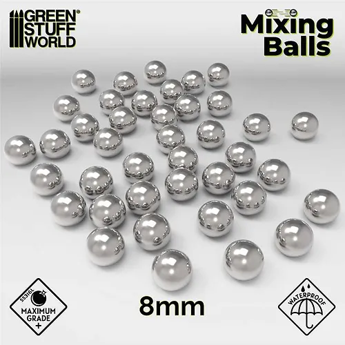 Стальные шарики для красок GSW Steel Mixing Balls 8 мм Quality (упаковка по 35 шт.)