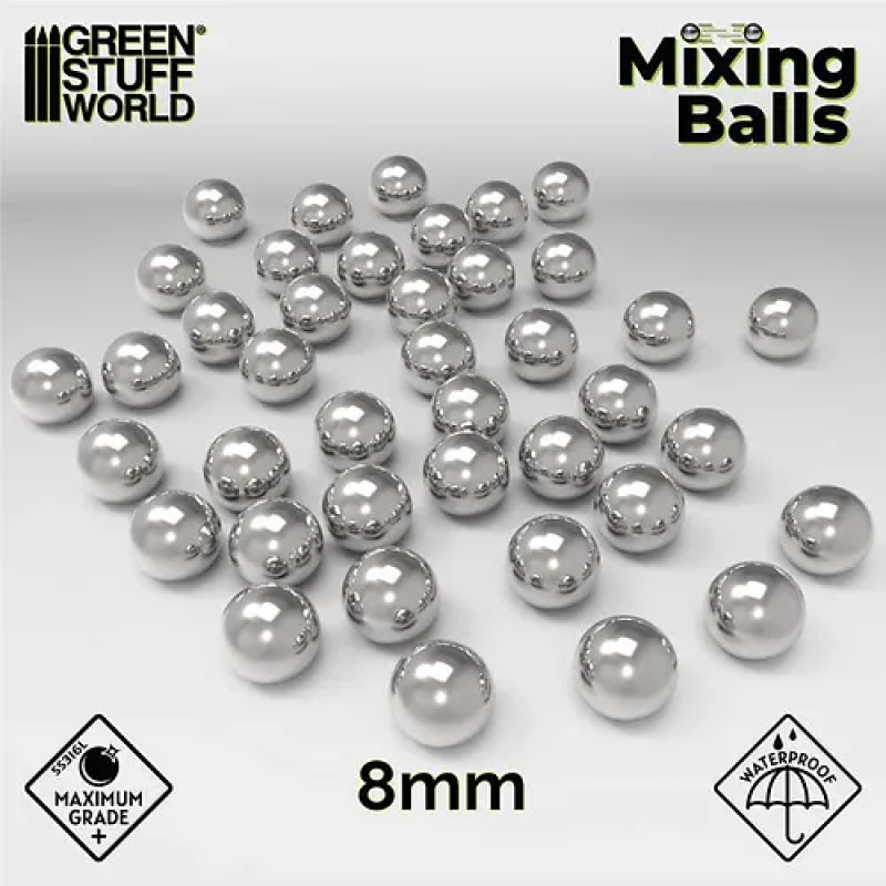 Сталеві кульки для фарб GSW Steel Mixing Balls 8 mm Quality (Pack x35)