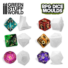 Форма для кубиков GSW Silicone Polyhedral Dice Molds, 6 шт.