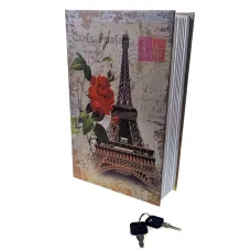 Книга-сейф "Paris" (24,5х16х5,5 см) метал, пластик, різнокольорова (DN32007L)