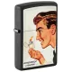 Зажигалки бензиновые набор ZIPPO Red Matte и Black Matte Vintage Ad Lighter Set, красная, черная (46295)