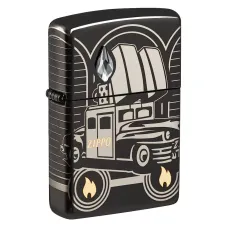Коллекционная армированная лимитированная зажигалка Zippo Armor® Zippo Car 75 Design Collectible Of The Year (48693)