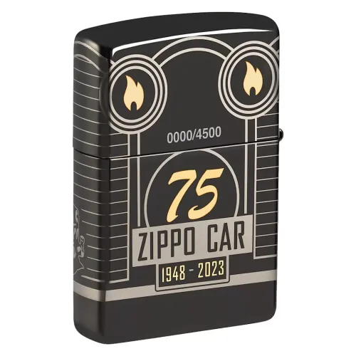 Коллекционная армированная лимитированная зажигалка Zippo Armor® Zippo Car 75 Design Collectible Of The Year (48693)