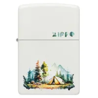 Зажигалка бензиновая ZIPPO Nature Retreat Design, белый (46474)