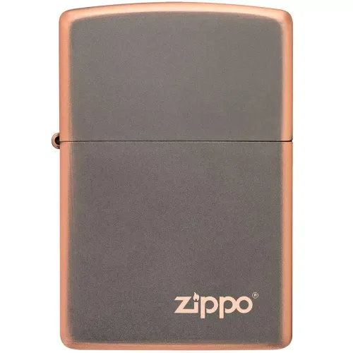 Зажигалка бензиновая Zippo Rustic Bronze Lasered Zippo Logo, медный (49839 ZL)