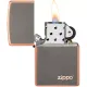 Зажигалка бензиновая Zippo Rustic Bronze Lasered Zippo Logo, медный (49839 ZL)