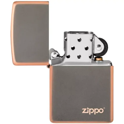 Зажигалка бензиновая Zippo Rustic Bronze Lasered Zippo Logo, медный (49839 ZL)
