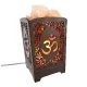 Соляная лампа из гималайской соли "Сияющий ОМ" (21х10,8х10,8 см) (DN35122)