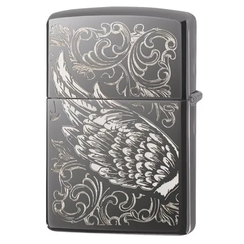 Зажигалка бензиновая Zippo Filigree Flame and Wing Design Черная (29881)