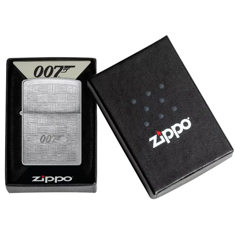 Запальничка бензинова ZIPPO James Bond 007® Tuxedo, матовий хром (46853)