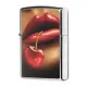 Зажигалка бензиновая ZIPPO Lips & Cherries High Polish Chrome, полированный хром (28655)