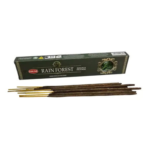Подарунковий набір пахощів з підставкою HEM Masala, 5 ароматів по 15 г: Moon, Rain Forest, Lavender, White Musk, Chandan (DN36528)