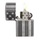 Запальничка бензинова армована ZIPPO Armor® U.S.Flag Antique Silver Plate (28974)