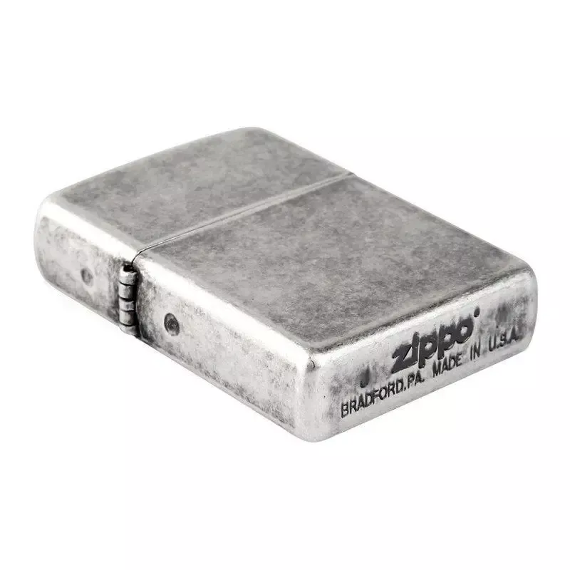 Зажигалка бензиновая Zippo Antique Silver Plate старинное "серебро" (121FB)