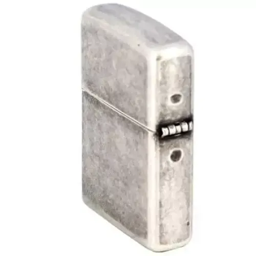Зажигалка бензиновая Zippo Antique Silver Plate старинное "серебро" (121FB)