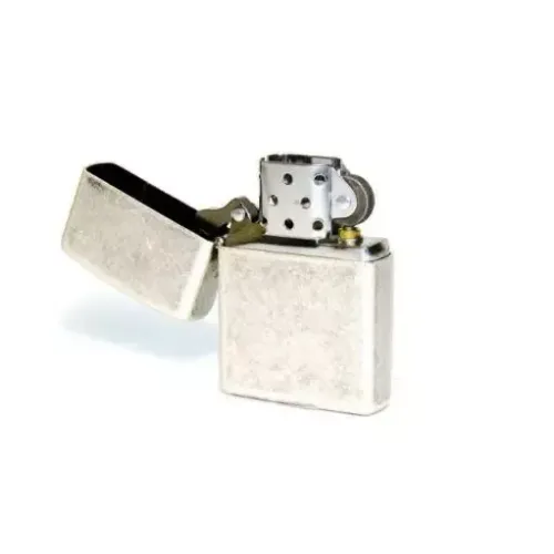 Зажигалка бензиновая Zippo Antique Silver Plate старинное "серебро" (121FB)