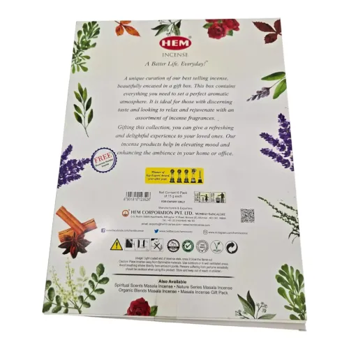 Подарочный набор 6 благовоний с подставкой HEM Universal Series Incense Gift Pack (DN36549)
