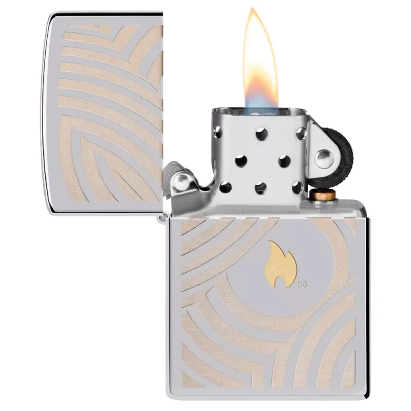 Зажигалка бензиновая Zippo Flame and Circles Design 2 (46332)