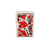 Зажигалка Zippo BS Dicey White Matte (28031)