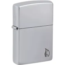 Запальничка армована бензинова ZIPPO Armor® High Polish Chrome Flame Design дзеркальний хром (46396)