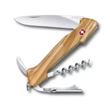 Швейцарський ніж Victorinox 130 мм Wine Master 6 функцій Оливкове дерево (0.9701.64)