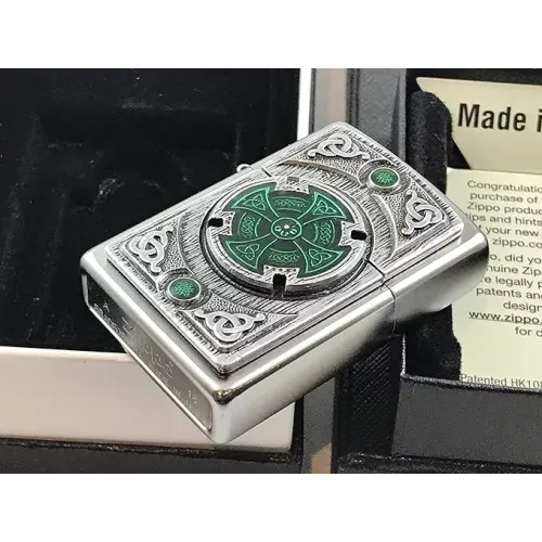 Запальничка бензинова "ZIPPO" Celtic Green Cross Emblem (2005167)