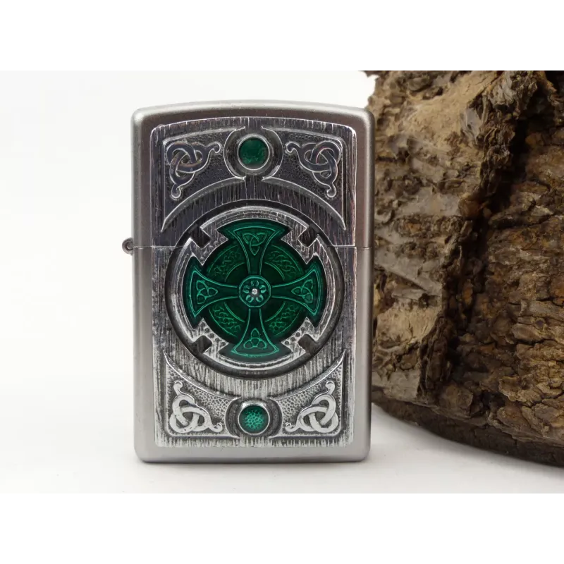 Запальничка бензинова "ZIPPO" Celtic Green Cross Emblem (2005167)