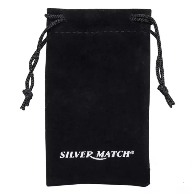 Запальничка тонка кремнієва газова Silver Match Metal Flint Riga Чорна (40672350BL)
