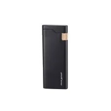 Зажигалка тонкая кремниевая газовая Silver Match Metal Flint Riga Черная (40672350BL)
