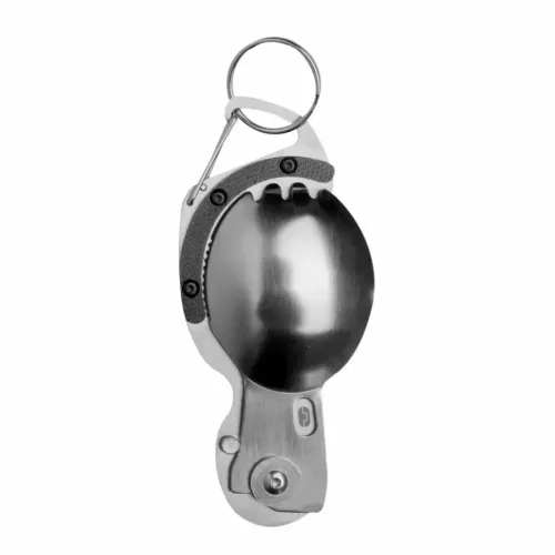 Посуд для відпочинку та туризму Брелок ложка-вилка-відкривалка True Utility SporKnife водонепроникний кейс (TU201)