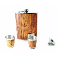Фляга None з чарками та лійкою в подарунковій упаковці 19х17х4 см (DN32851)