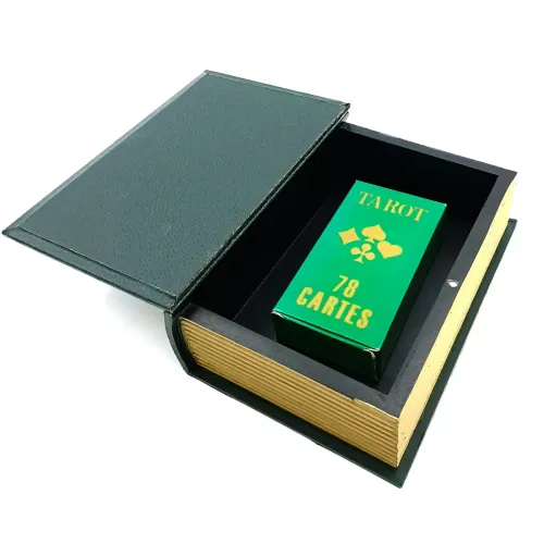 Футляры Футляр для хранения гадальных карт "Таро" 19,5х14х6 см дерево, зеленый (DN34851A)