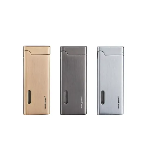 Газовые зажигалки Газовая тонкая зажигалка Silver Match La Valette с боковым (наклонным) пламенем, темный хром (40672351DRI) Газовые зажигалки Газовая тонкая зажигалка Silver Match La Valette с боковым (наклонным) пламенем, темный хром (40672351DRI)