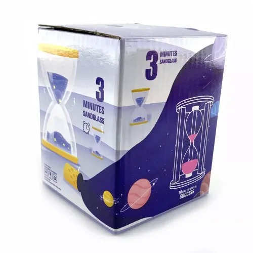 Песочные часы Часы песочные в бамбуке на 3 мин "Эйфелева башня" синий песок 9,5х6,5х6,5 см (DN29766A )