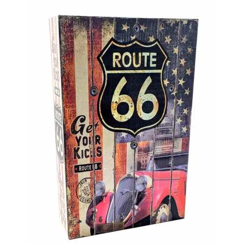 Книги-сейфы Книга-сейф "Route 66" 24.5х16х5.5 металл, пластик, разноцветный (DN32007D)